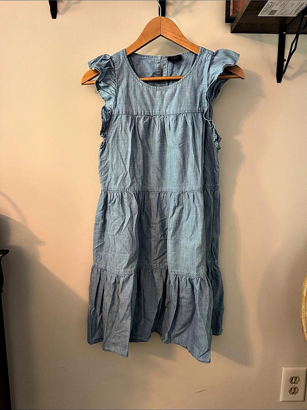 J.Crew Blue Tiered Maxi Dress Size 2